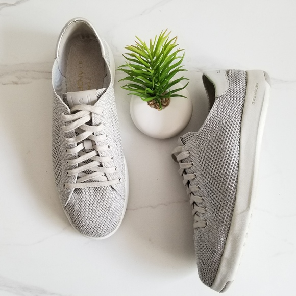 Cole Haan Shoes - Cole Haan GrandPro Stitchlite Silver Sneakers Shoe